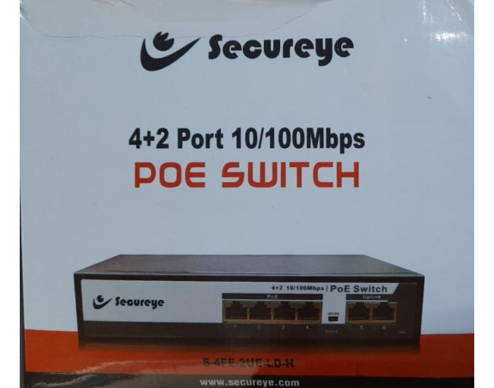 SECUREYE 8 Port POE Switch (S-8FE-2UE-LD-NB) Network Switch - SECUREYE 